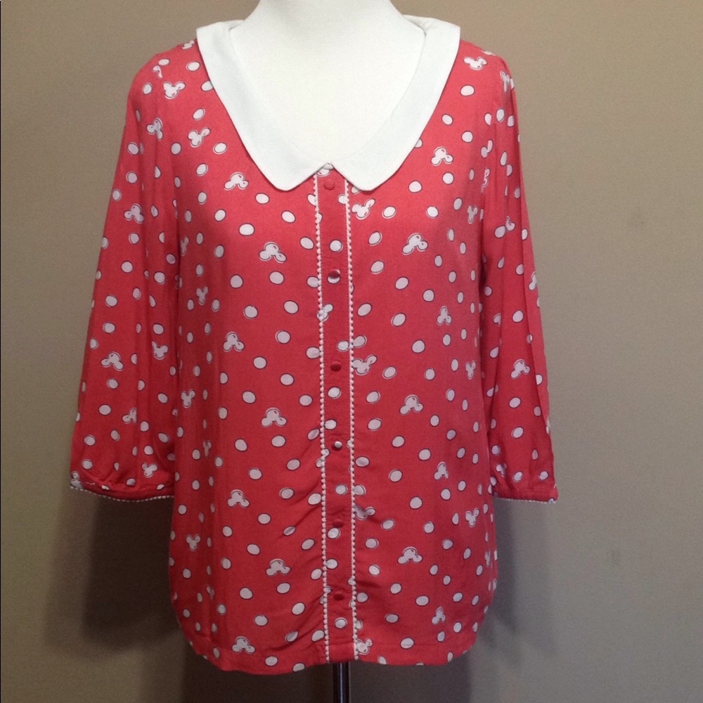 Disney LaurenConrad Minnie Blouse Peter Pan Collar